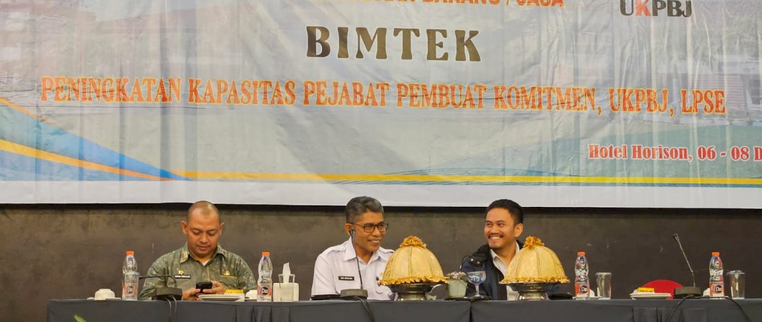 Bimbingan Teknis (Bimtek) Peningkatan Kapasitas Pejabat Pembuat Komitmen (PPK), Unit Kerja Pengadaan Barang/Jasa (UKPBJ), dan LPSE (Layanan Pengadaan Secara Elektronik) Tahun Anggaran 2024. Bimbingan Teknis (Bimtek) Peningkatan Kapasitas Pejabat Pembuat Komitmen (PPK), Unit Kerja Pengadaan Barang/Jasa (UKPBJ), dan LPSE (Layanan Pengadaan Secara Elektronik) Tahun Anggaran 2024.