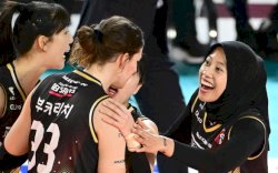 Megawati Hangestri Pertiwi Cetak Sejarah 1.000 Poin di Liga Voli Korea