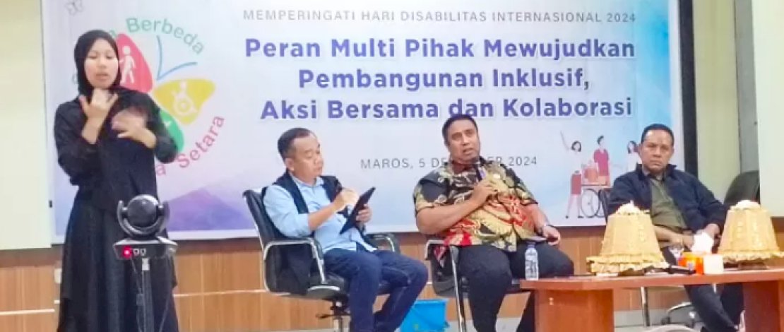 Pemkab Maros Tegaskan Komitmen Mewujudkan Pembangunan Inklusif di Peringatan Hari Disabilitas Internasional 2024