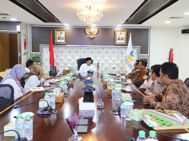 Pengurus SMSI Pusat Dipimpin Ketum Firdaus  Gelar Audiensi dengan Mensos Saifullah Yusuf