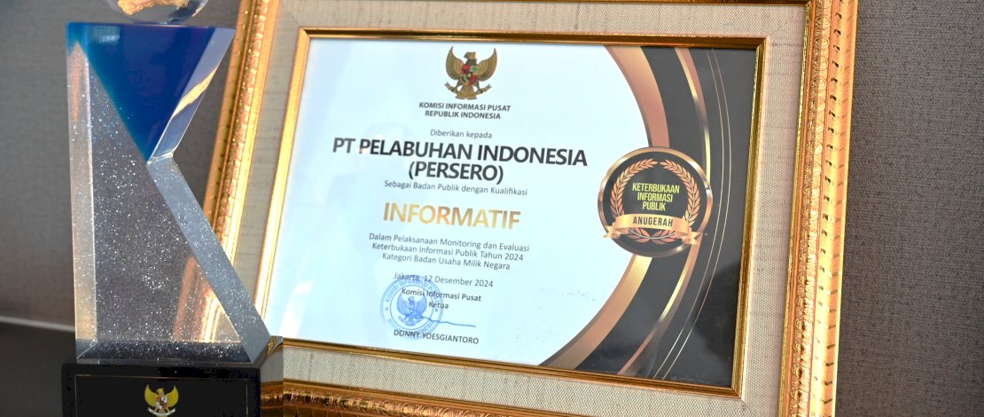 Hattrick! Pelindo Raih Predikat BUMN Informatif Tiga Kali Berturut-Turut