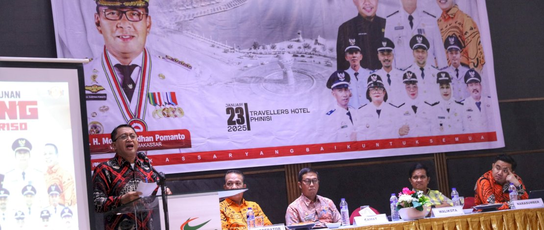 Pelaksana Harian (Plh) Sekretaris Daerah (Sekda) Kota Makassar, Andi Muh Yasir, resmi membuka Musyawarah Perencanaan Pembangunan (Musrenbang) tingkat Kecamatan Mariso untuk Tahun Anggaran 2025, di Travellers Hotel Pinisi, Kamis, 23 Januari 2025.