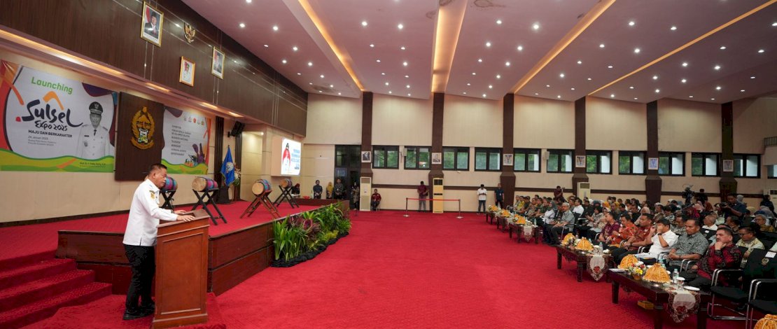 Pj Gubernur Sulsel Prof Fadjry Djufry melakukan Soft Launching Sulsel Expo 2025, Jumat, 24 Januari 2025. Pj Gubernur Sulsel Prof Fadjry Djufry melakukan Soft Launching Sulsel Expo 2025, Jumat, 24 Januari 2025.