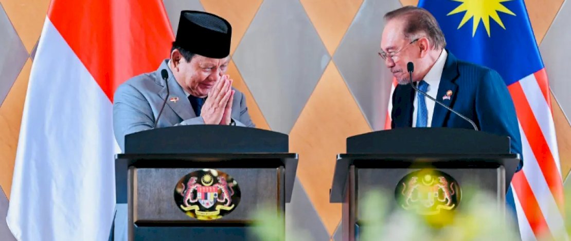 presiden Republik Indonesia, Prabowo Subianto, dan Perdana Menteri Malaysia, Anwar Ibrahim.
(Foto: Biro Pers Sekretariat Presiden). presiden Republik Indonesia, Prabowo Subianto, dan Perdana Menteri Malaysia, Anwar Ibrahim.
(Foto: Biro Pers Sekretariat Presiden).