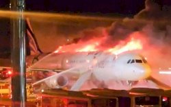 Pesawat Air Busan Terbakar di Bandara Gimhae, 176 Penumpang Dievakuasi