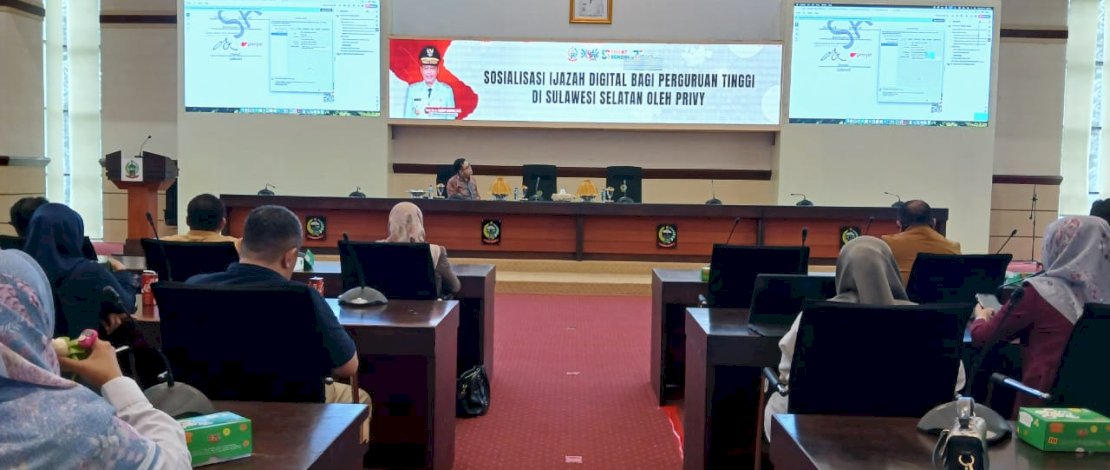 Sosialisasi penerapan ijazah digital bagi perguruan tinggi di Sulsel.