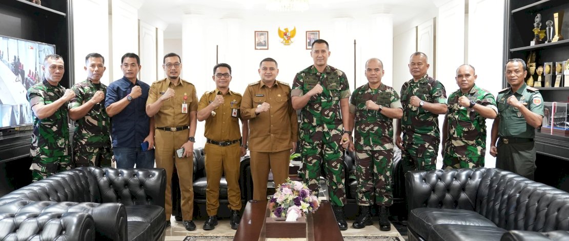 Tingkatkan Sinergitas, Wali Kota Makassar Terima Kunjungan Silaturahmi Dandim 1408/Makassar