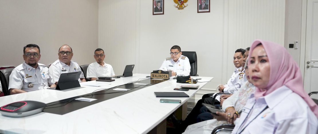 Wali Kota Makassar Munafri Arifuddin mengikuti rapat koordinasi Forkopimda Sulsel bersama bupati dan wali kota se-Sulsel.
