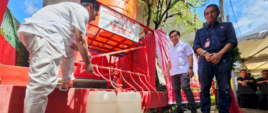 RANS Entertainment dan Telkomsel Resmikan Pembangunan Pompa Air dan Tandon di Panakkukang, Makassar