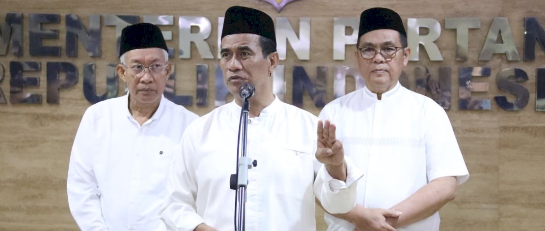 Andi Amran Sulaiman memastikan bahwa stok beras nasional dalam kondisi aman menjelang Hari Raya Idulfitri 1446 H. 