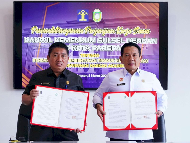 Kemenkum Sulsel dan DPRD Parepare Perkuat Sinergi Pembentukan Produk Hukum Berkualitas