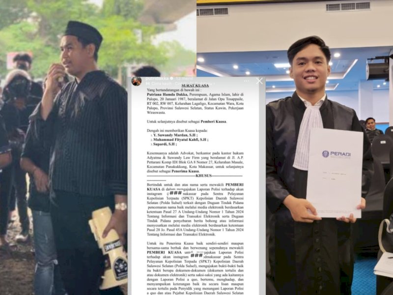 Putri Dakka Laporkan Akun Instagram Terkait Dugaan ITE, Pengacara Siap Kawal