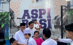 Anggota Komisi III DPR RI Rudianto Lallo Berbagi Kebahagian dengan Ratusan Anak Panti Asuhan 