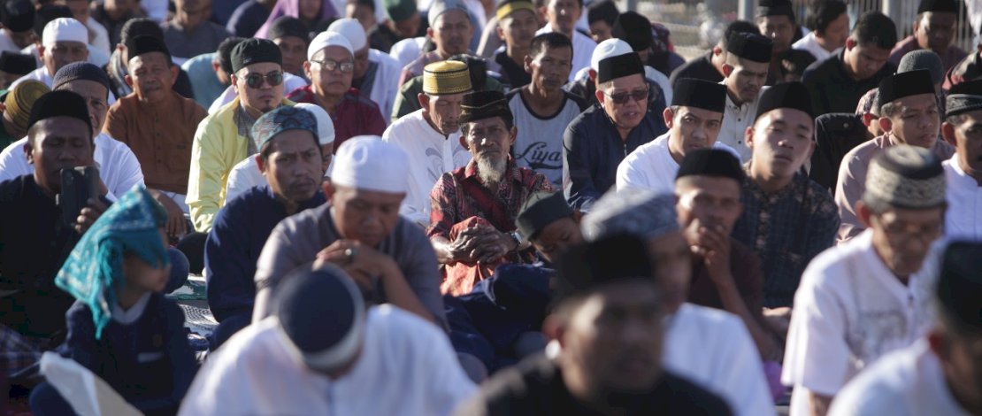 Tak Hanya Layani Kapal, Pelindo Regional 4 Fasilitasi Sholat Id bagi Masyarakat