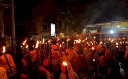 Setelah Dua Dekade, Pawai Obor dan Takbir Keliling Kembali Digelar di Barombong