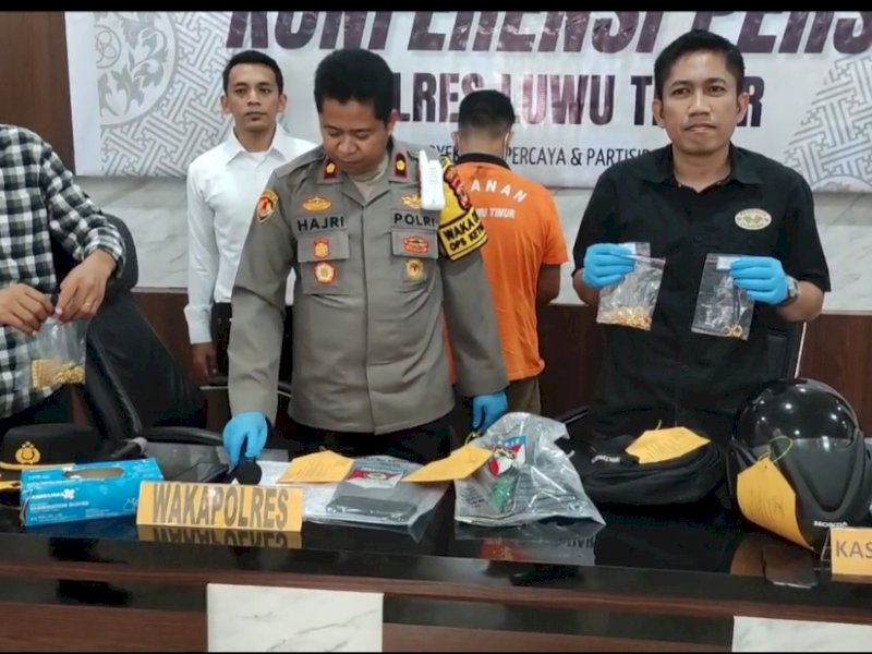 Polisi Tangkap Perampok Toko Emas di Luwu Timur