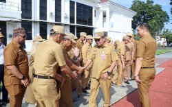 Pimpin Apel Gabungan Pasca Libur Idulfitri, Bupati Takalar  Tekankan Disiplin dan Perubahan Pola Pikir