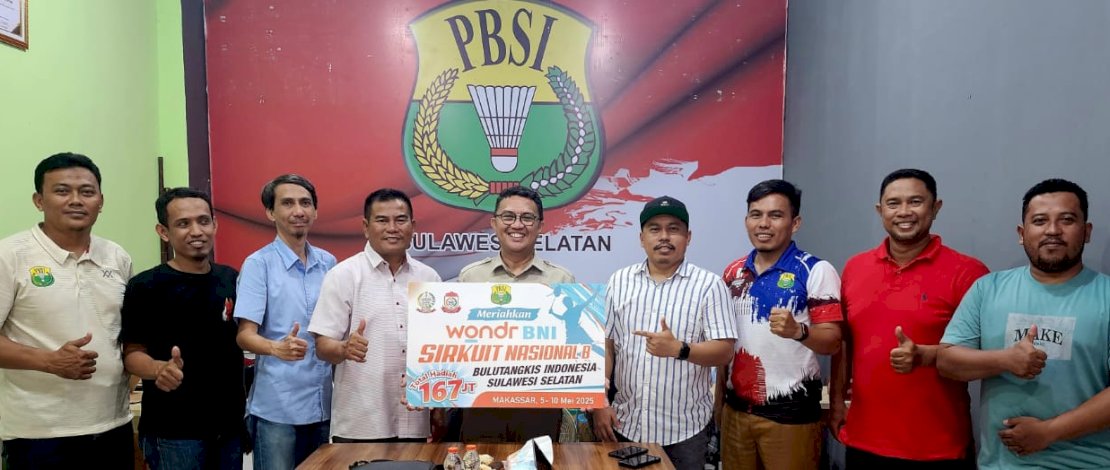 Kejuaraan Bulutangkis BNI Sirkuit Nasional B 2025 kembali diselenggarakan oleh PP PBSI dan Pengprov PBSI Sulsel.