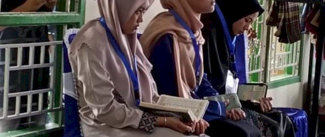 Kafilah Luwu Timur berkompetisi di hari pertama pelaksanaan STQH Tingkat Provinsi Sulsel, Senin, 14 April 2025.