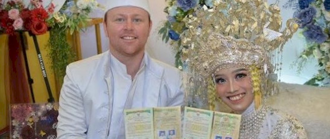 Viral Pernikahan Wanita Sumsel dan Pria Bule Viral, Maharnya Bikin Salfok
