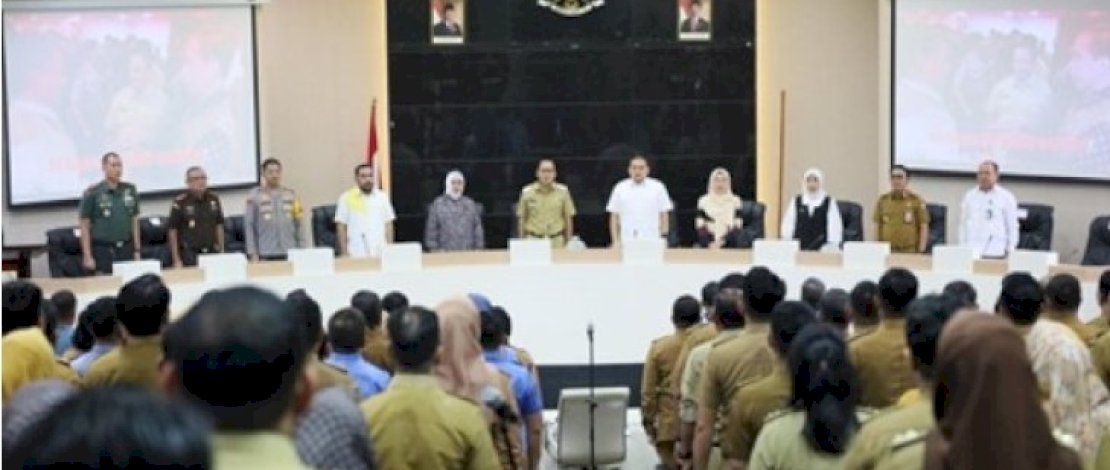 Wali Kota Makassar dan Wali Kota Terpilih Gelar Rapat Koordinasi dengan SKPD Makassar