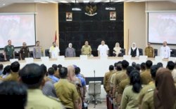 Wali Kota Makassar dan Wali Kota Terpilih Gelar Rapat Koordinasi dengan SKPD Makassar