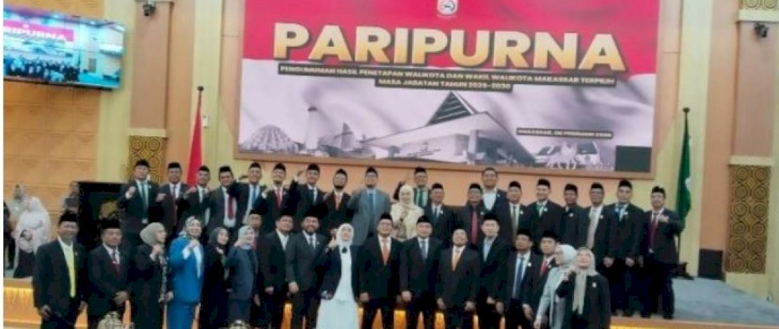 DPRD Makassar Gelar Rapat Paripurna Penetapan Wali Kota dan Wakil Wali Kota Terpilih Periode 2025-2030