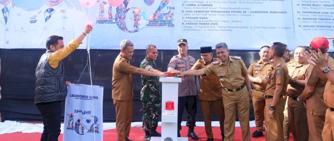 Pemkab Jeneponto Launching Logo HUT Ke-162 Tahun 
