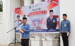 Pemkab Luwu Timur Peringati Hari Otonomi Daerah XXIX Tahun 2025, Sekda Bahri Suli Bacakan Sambutan Seragam Mendagri