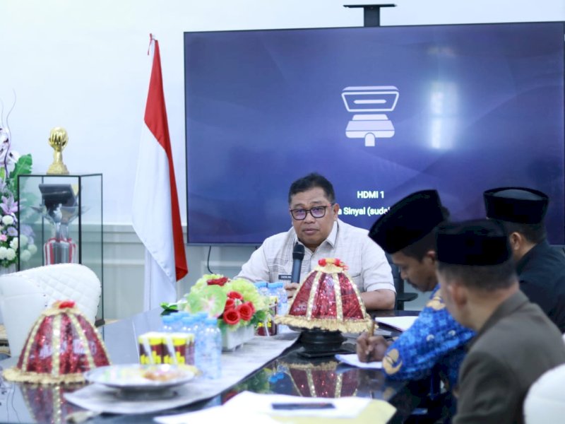 Silaturahmi dengan Jajaran Dinas Kominfo SP, Bupati Takalar Minta Lebih Kreatif, Inovatif, dan Update