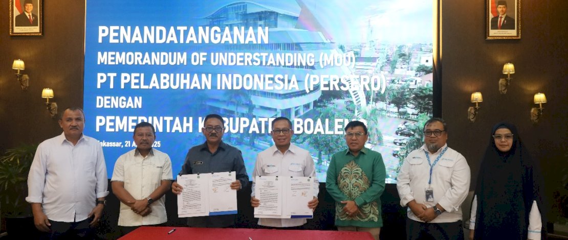 Pelindo Regional 4 bersama Pemerintah Kabupaten Boalemo resmi menandatangani MoU terkait kerja sama pengembangan Pelabuhan Tilamuta, yang berlokasi di Kabupaten Boalemo, Provinsi Gorontalo. Pelindo Regional 4 bersama Pemerintah Kabupaten Boalemo resmi menandatangani MoU terkait kerja sama pengembangan Pelabuhan Tilamuta, yang berlokasi di Kabupaten Boalemo, Provinsi Gorontalo.