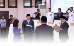 Plt. Kepala DPPKB Makassar Hadiri Pelantikan Penjabat Sekda Kota Makassar