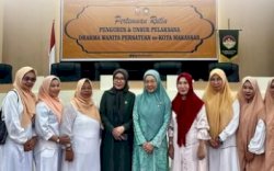 Pengurus DWP DPPKB Kota Makassar Hadiri Pertemuan Bulanan dan Halal Bihalal se-Kota Makassar
