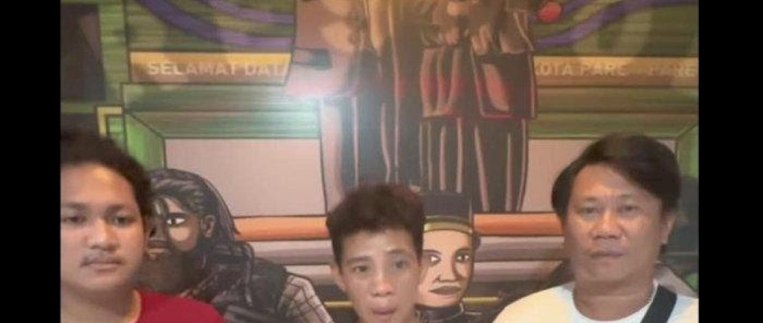 RR (tengah) nekat membuat laporan palsu menjadi korban begal karena tak mampu membayar cicilan motor.