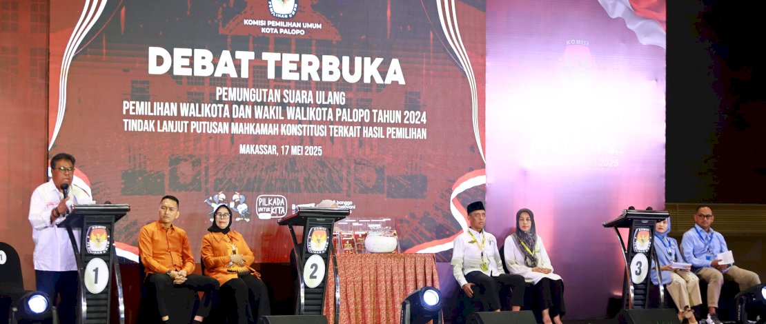 Debat Terbuka PSU Palopo, Pendukung Paslon 01 Minim Hadir di Tengah Riuhnya Sorakan Rival