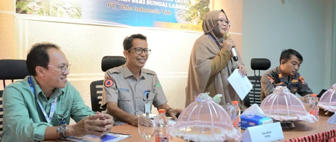 Pemerintah Kabupaten Luwu Timur dan PT Vale Indonesia menggelar Table Top Exercise Rencana Tindak Darurat (RTD) Bendungan Seri Sungai Larona, di Aula Hotel I Lagaligo, Selasa, 27 Mei 2025. Pemerintah Kabupaten Luwu Timur dan PT Vale Indonesia menggelar Table Top Exercise Rencana Tindak Darurat (RTD) Bendungan Seri Sungai Larona, di Aula Hotel I Lagaligo, Selasa, 27 Mei 2025.