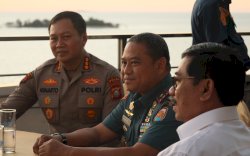 Nikmati Indahnya Laut Kota Makassar, Danlantamal VI Hadiri Coffee Sunset Pelindo Regional 4