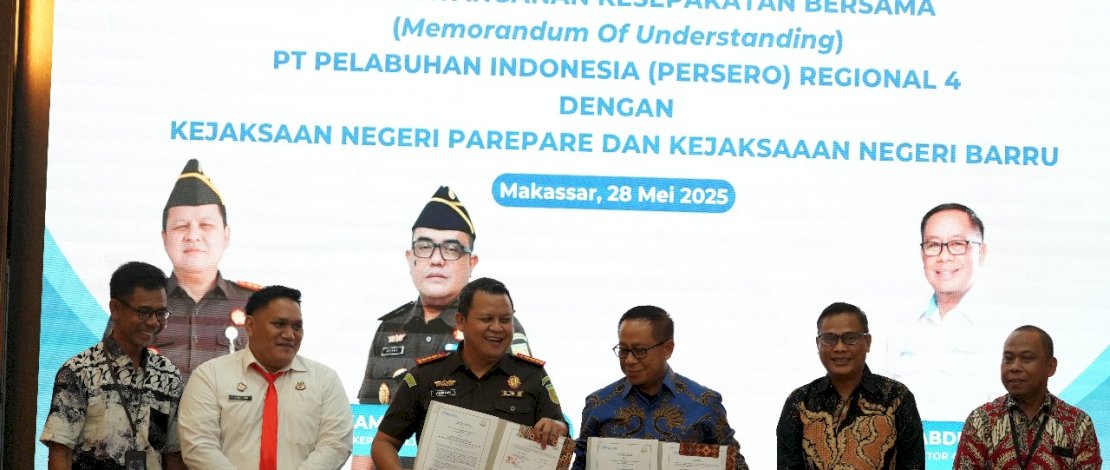 Pelindo Regional 4 Teken MoU dengan 2 Kejari di Sulsel&nbsp;
