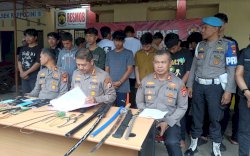 Terlibat Penyerangan Warga, 24 Anggota Geng Motor Ditangkap