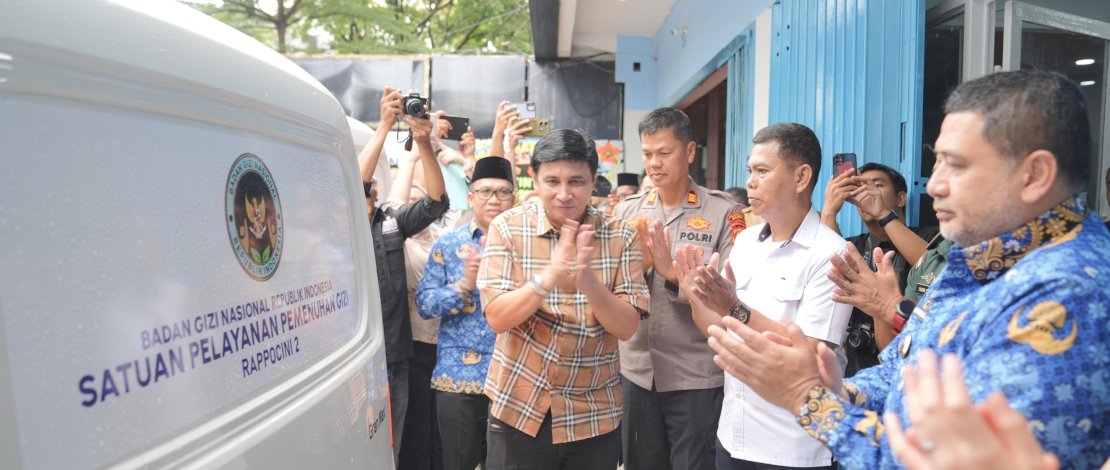 Munafri Arifuddin Resmikan Program Makan Bergizi Gratis di Rappocini