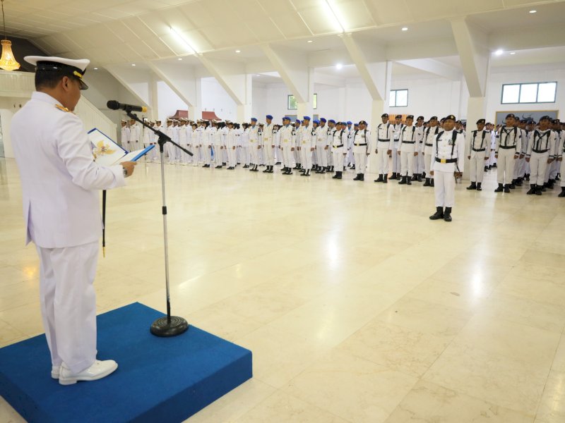 Lantamal VI Makassar Gelar Upacara Peringatan Hari Lahir Pancasila 1 Juni