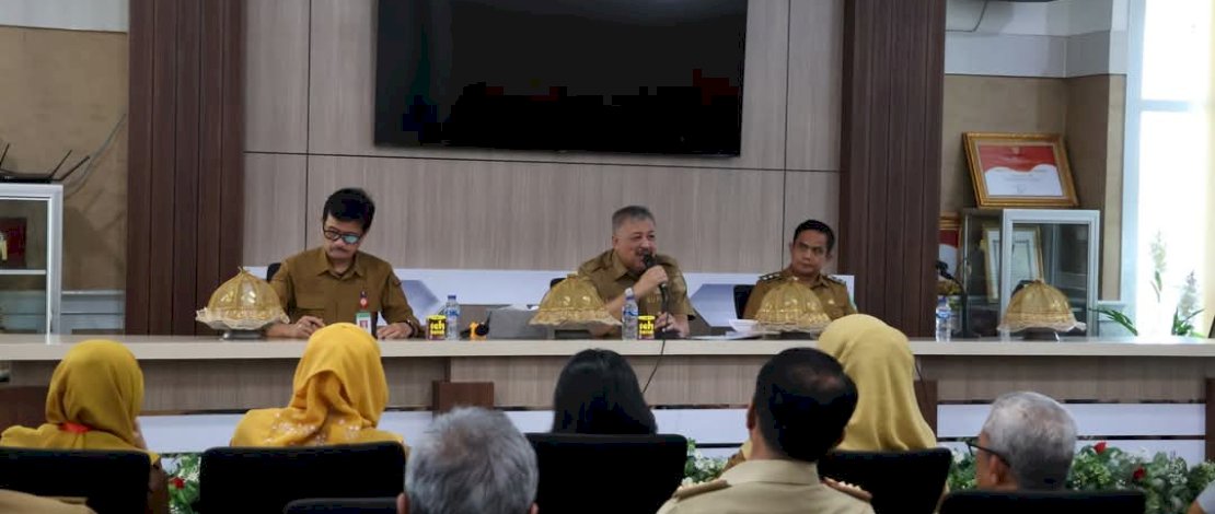 Bupati dan Wakil Bupati Pinrang Pimpin Rapat Koordinasi Pasca Libur IdulAdha