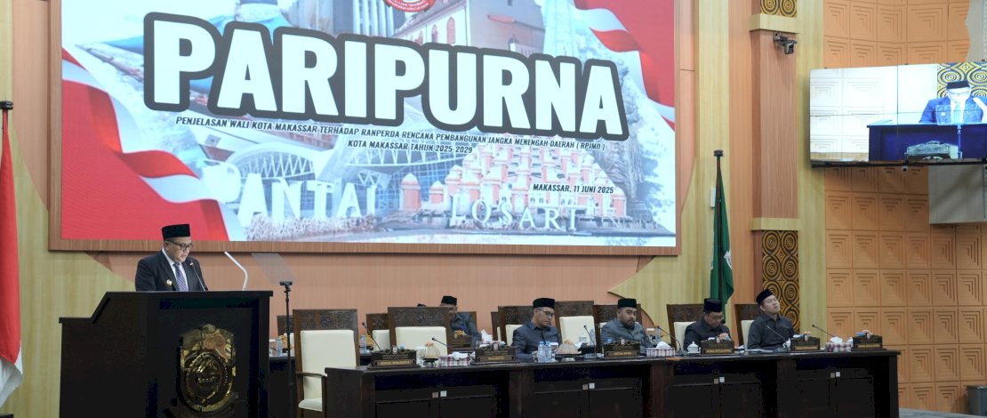 Wali Kota Makassar, Munafri Arifuddin, menjelaskan visi misi dalam penyusunan Rancangan Peraturan Daerah (Ranperda) tentang Rencana Pembangunan Jangka Menengah Daerah (RPJMD) Kota Makassar Tahun 2025–2029.