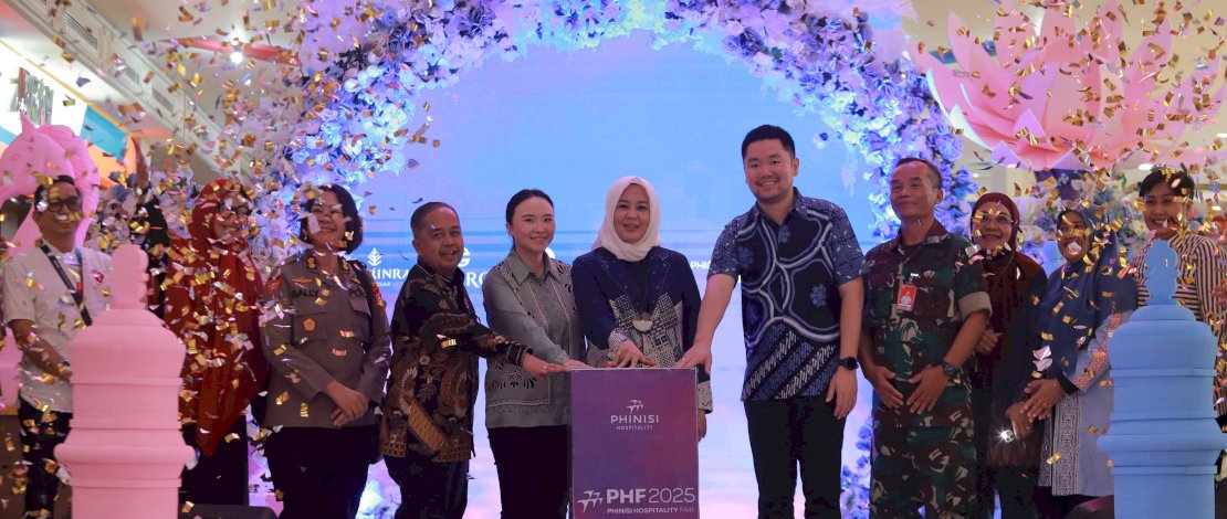 Wakil Gubernur Sulsel, Fatmawati Rusdi, secara resmi membuka Phinisi Hospitality Festival 2025, Jumat, 20 Juni 2025, di Phinisi Point (PIPO) Makassar.