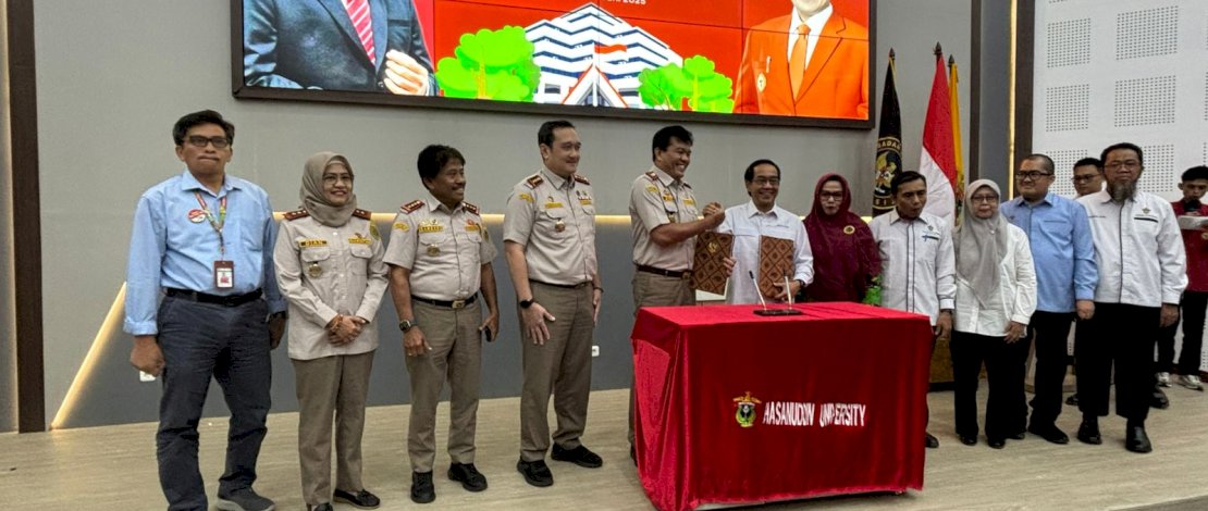 Penandatanganan MoU antara Barantin dan Unhas, di Gedung Rektorat Universitas Hasanuddin, Senin, 23 Juni 2025.
