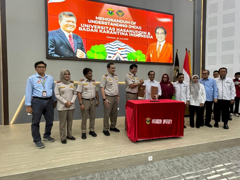 Teken MoU, Barantin Gandeng Unhas Hadapi Persaingan di Pasar Global