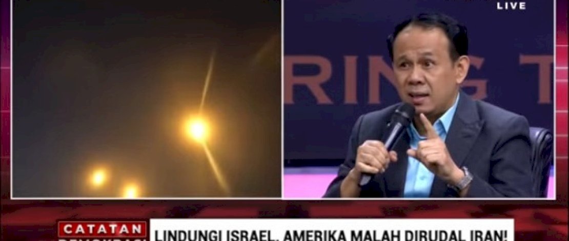 Mahfuz Sidik dalam Catatan Demokrasi tvOne bertajuk 'Lindungi Israel, Amerika Malah Dirudal Iran! pada Selasa malam, 24 Juni 2025.
