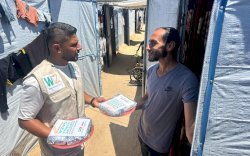 Distribusi Makanan di Sheikh Radwan Gaza, Rakyat Indonesia Terus Ringankan Penderitaan Palestina