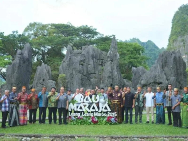 Leang-Leang Maros Jadi Sorotan Dunia di Gau Maraja International Conference 2025