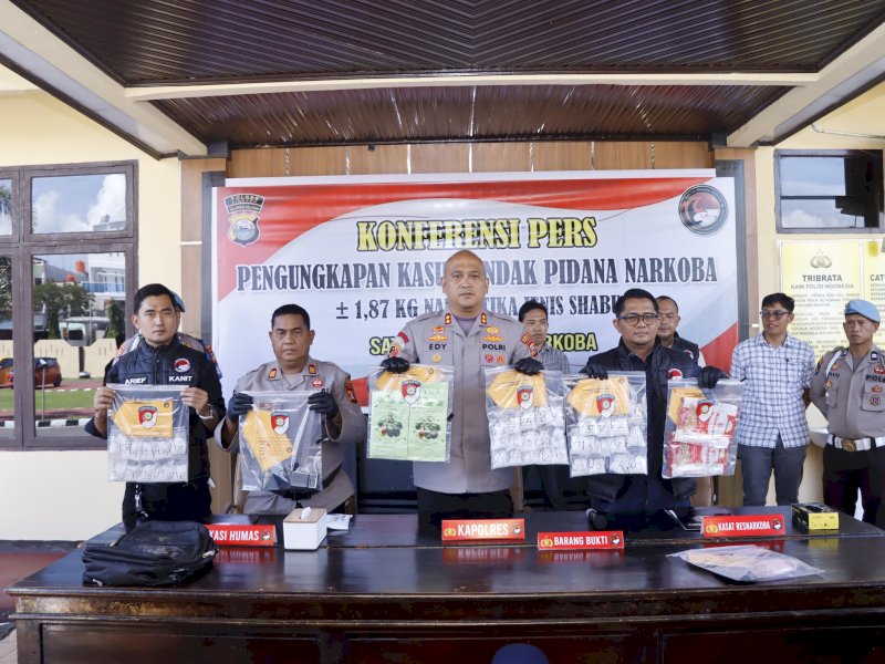 Polres Pinrang Tangkap Bandar Sabu Kelas Kakap, Ungkap Jaringan Malaysia–Sulsel
